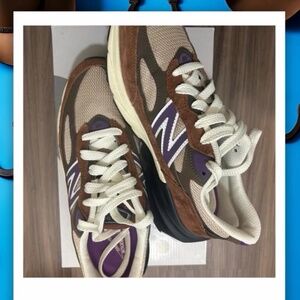 New Balance 990 Trainers – Brown/Purple | Casual Everyday Sneaker
